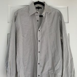 Black Stripe Button Down
